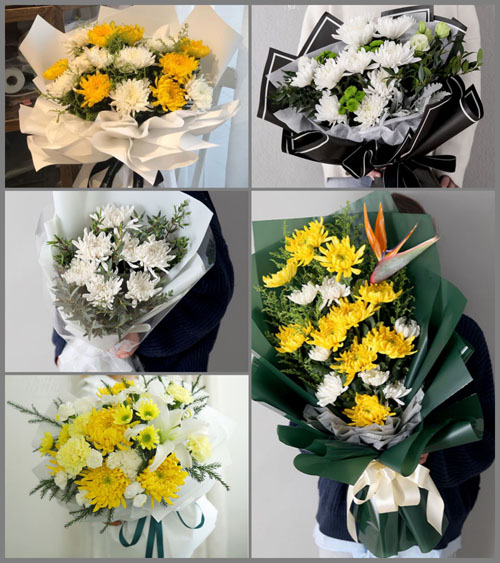 辽宁沈阳新民市大红旗镇白事花束代送